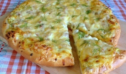 Rusztikus pizza recept fotó ízletes