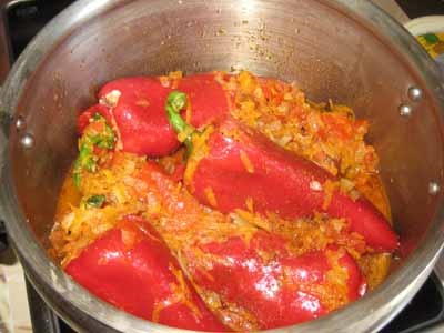 Töltött paprika recept rizs és a hús, mint finom töltött paprika