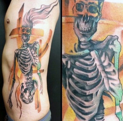 Fotografie și semnificația tattoo schelet