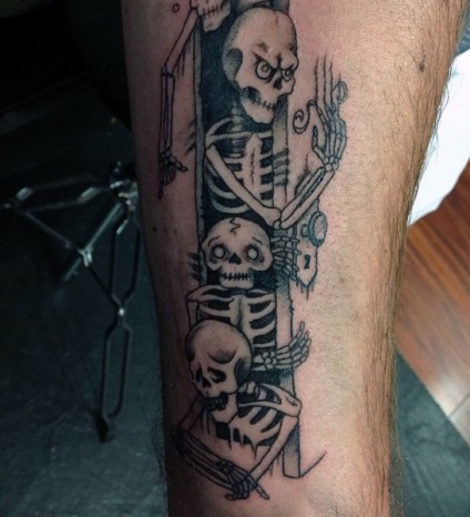 Fotografie și semnificația tattoo schelet