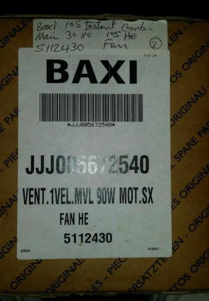 Gas boiler baxi main four 240-f ghid de utilizare, ghid de utilizare