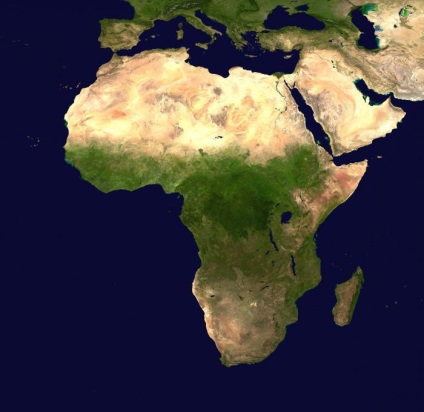 Localizarea geografică a Africii