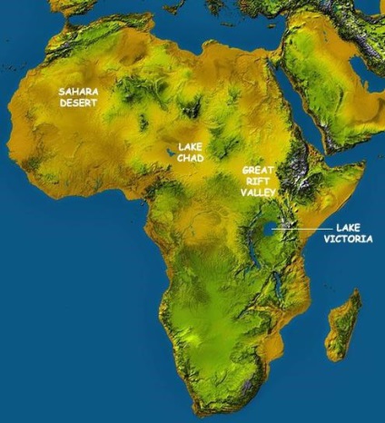 Localizarea geografică a Africii