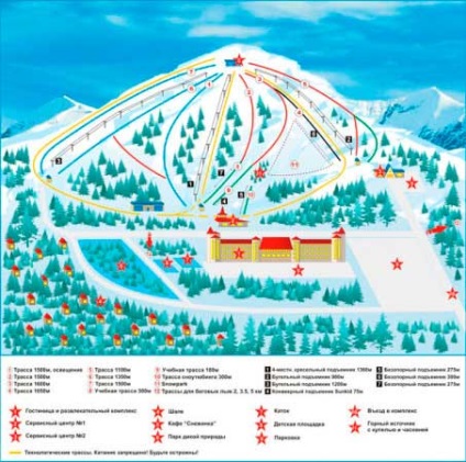 Stațiune montană de schi Tanay, descriere, cazare, cum să obțineți