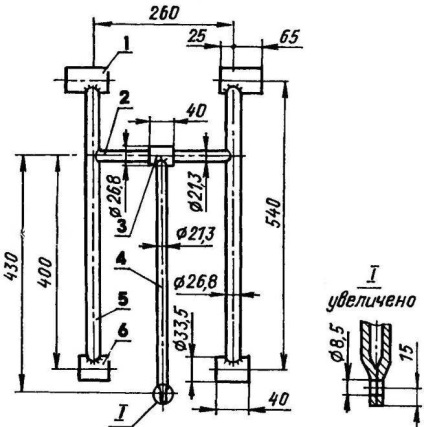 Rake cu roți, model-constructor