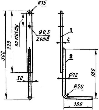 Rake cu roți, model-constructor