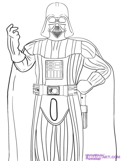 Hogyan kell felhívni a Star Wars Darth Vader egyszerűen Darth Maul felhívni lépésről lépésre (star wars,