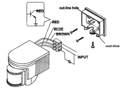 Cum se conectează senzorul de mișcare, circuitul de conectare al senzorului de mișcare
