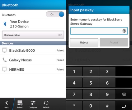 Cum se utilizează bluetooth pe un dispozitiv BlackBerry 10, BlackBerry în Rusia