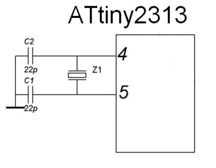 A flash attiny2313, avr laboratóriumi eszköz mikrokontroller avr