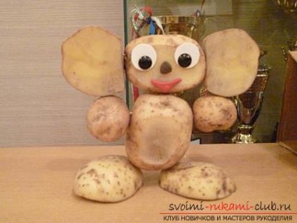 Cum sa faci un urs din cartofi