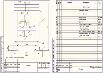 Cum se face o presă hidraulică de la un jack - design, schematică
