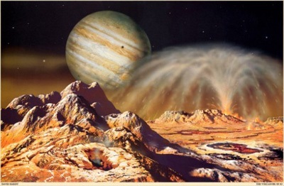 Gyűrűk és a Jupiter holdját Europa. Io, Ganymedes, Callisto és egyéb