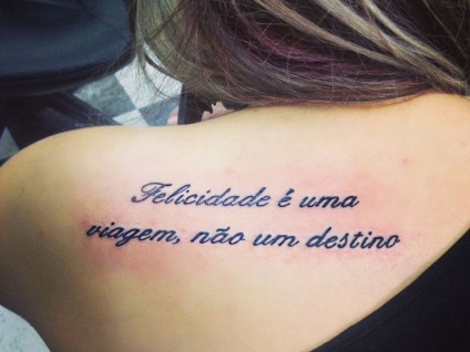 Fraze frumoase în portugheză cu o traducere pentru un tatuaj