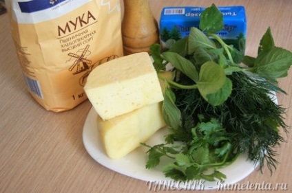 Kutaby cu rețetă verde și brânză cu o fotografie