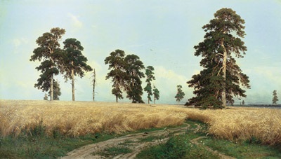 Forest természet festmény Ivan Shishkin