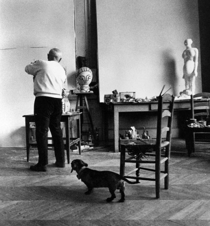 Câine preferat Pablo Picasso - dachshund poreclit pufos