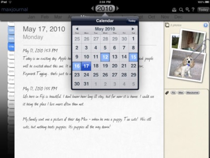 Maxjournal iPad - felülvizsgálja a programot-napló