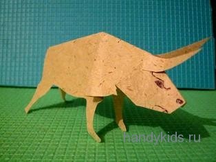 Modele de hârtie de taur și de vacă