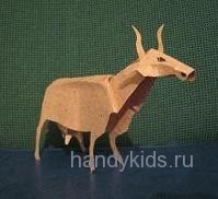 Modele de hârtie de taur și de vacă