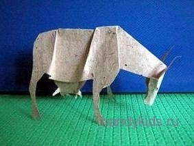 Modele de hârtie de taur și de vacă