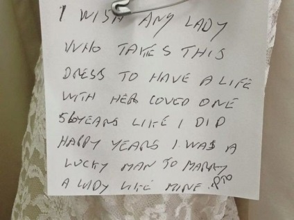 Un bărbat a donat o rochie de mireasă cu o surpriză dulce, un portal de divertisment
