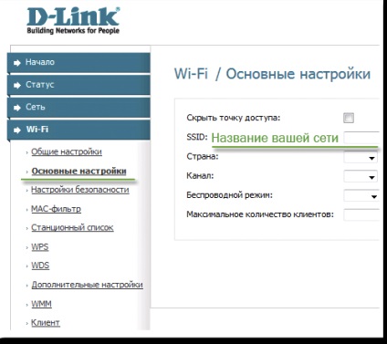 Configurarea d-link dir 300 nru cu obținerea setărilor de pe serverul dhcp (exemplu furnizor de internet