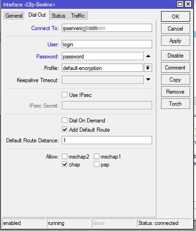 Configurarea mikrotik, schimbarea ip iprotocolului implicit ver