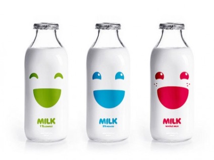 Design neobișnuit de lapte obișnuit