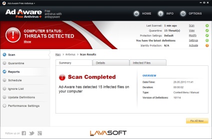 Privire de ansamblu asupra antivirusului gratuit ad-aware 10
