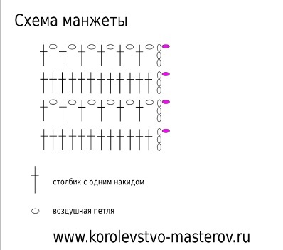 Bocanci croșetate violet