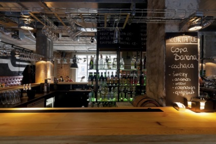 Planificarea unei cafenele aoli ​​în Varșovia este un exemplu de spațiu de zonare
