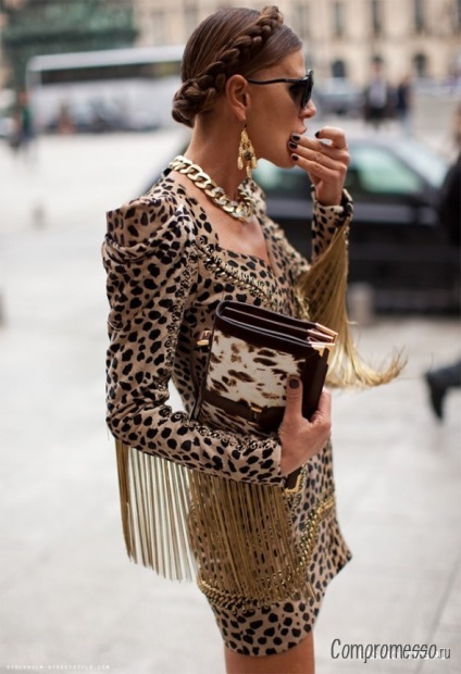 Alegerea coafurii potrivite pentru o rochie de leopard