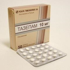 Получаване tazepam упътване за употреба, описание