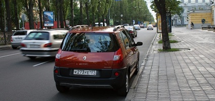 Az út a Moszkva Kijev Renault Scenic - jelentés