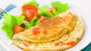 Omeletă rețetă cu roșii și tărâțe, recept