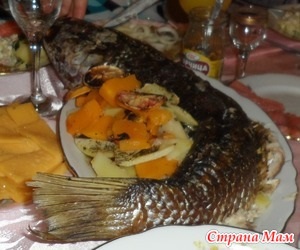 Peste pește cu dovleac și cartofi - mame de țară