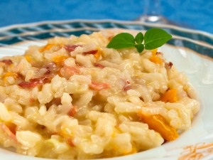 Risotto cu șuncă și ardei gras