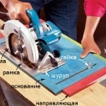 Ferăstrău circular manual, un dispozitiv nou - produse cu mâinile lor