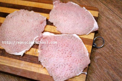 Rulouri de carne de porc cu o umplutură în cuptor cu fotografii, rețete ușoare