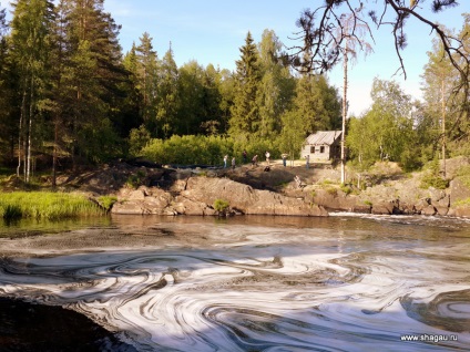 Cascade Ruskeal sau Akhvenkosks în Karelia