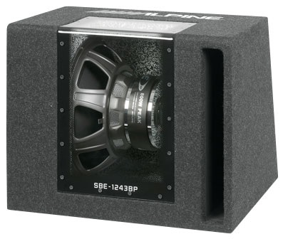 Subwoofer alpine sbe-1243bp, sunet auto log