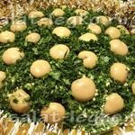 Salata - poiana ciupercilor - cu reteta de fagure cu o poza de pui