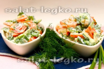 Salata de castraveți și roșii