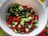 Salată cu rețetă de sorrel și roșii de vitamine