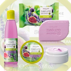 Seria de produse cosmetice pentru smochine și lavanda oriflame secrete de natura oriflame