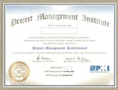 Certificare pregătire pmp pentru examenul de certificat