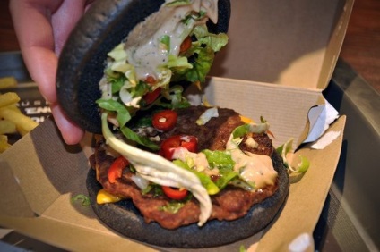 Reteaua de fast-food burger de stele negre