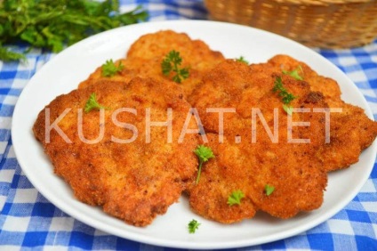 Schnitzel din carne de pui