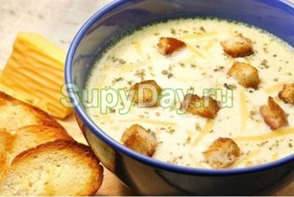 Supa de brânză cu pui - ceea ce poate fi rețetă mai delicioasă cu fotografii și videoclipuri
